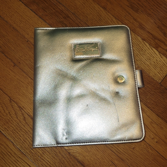 Lilly Pulitzer Seaside Crab Tote Pink & Blue w/Organizer - Picture 5 of 11